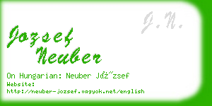 jozsef neuber business card